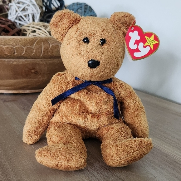 π§Έ Ty Beanie Baby βFuzzβ the Brown Bear β 1999 Retired, Excellent Condition - Picture 2 of 15